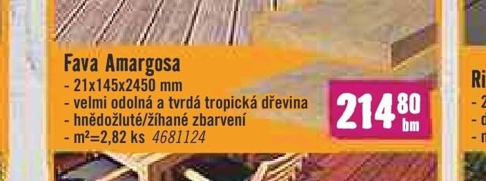 Fava Amargosa 21x145x2450 mm