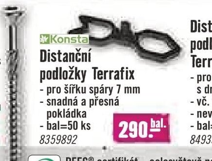 Distanční podložky Terrafix