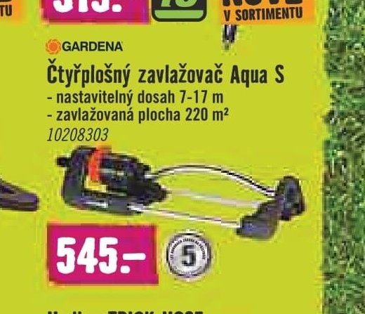 GARDENA Čtyřplošný zavlažovač Aqua S