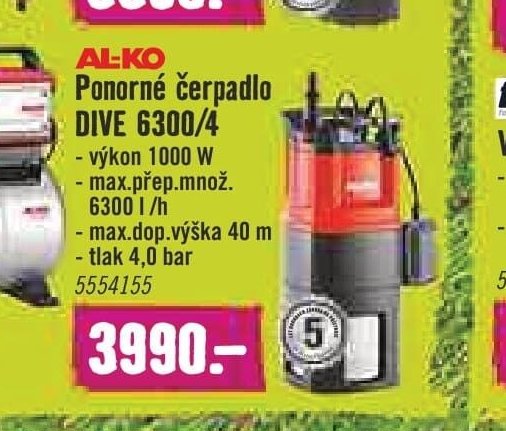 AL-KO Ponorné čerpadlo DIVE 6300/4