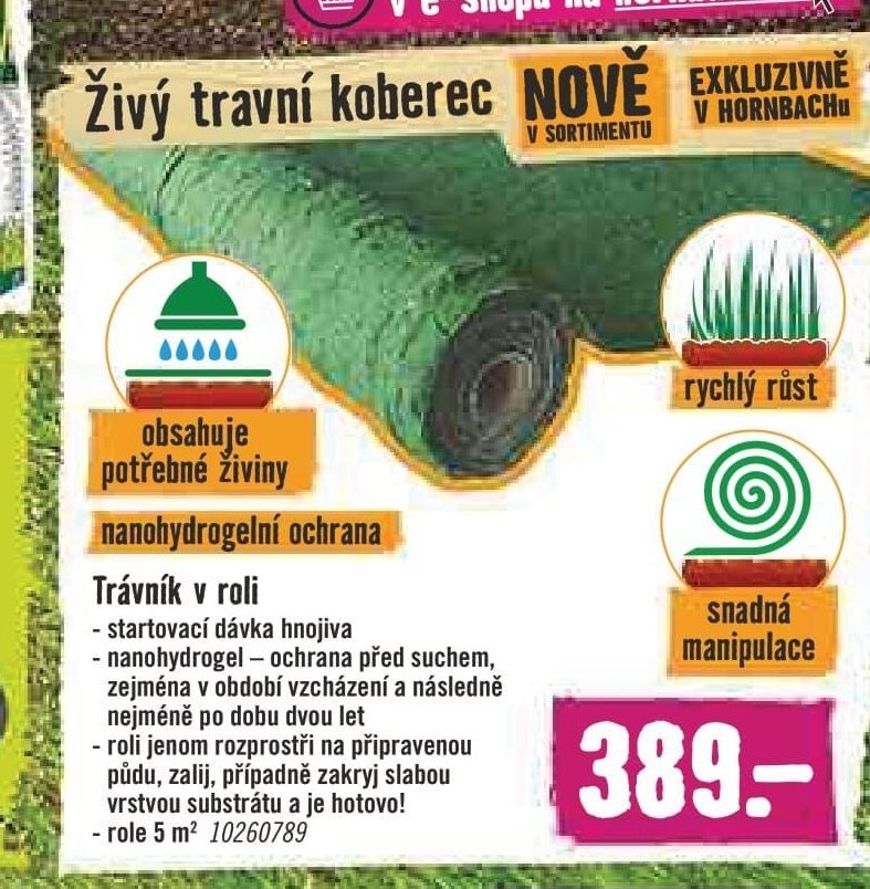 Trávník v roli