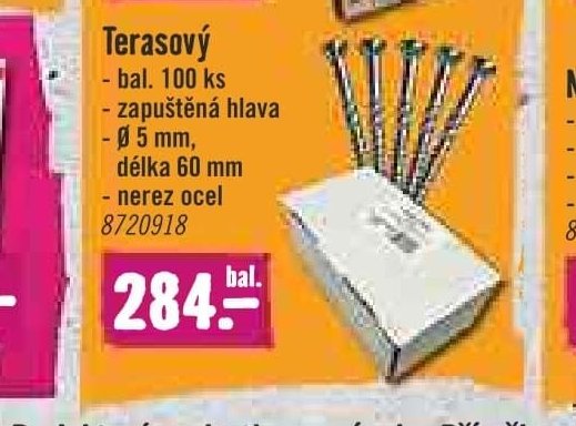 Terasový vrut