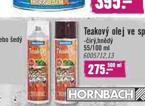 Teakový olej ve spreji