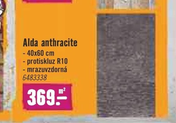Alda anthracite 40x60 cm