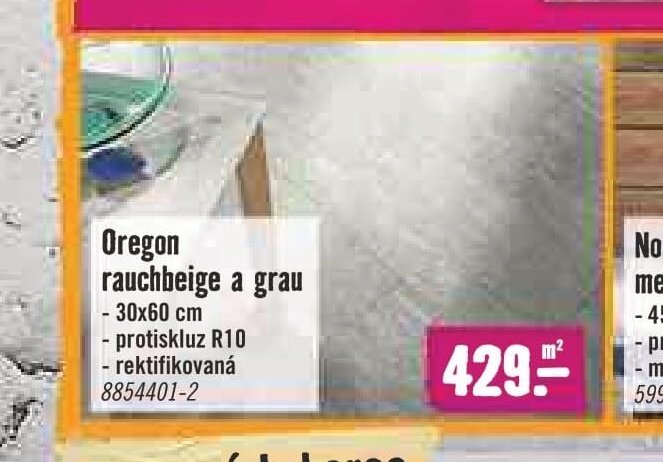 Oregon rauchbeige a grau 30x60 cm