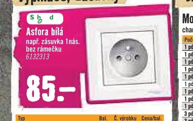Asfora bílá