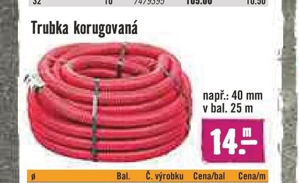 Trubka korugovaná