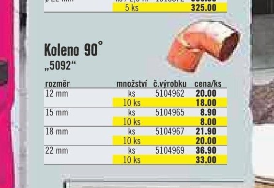 Koleno 90° 5092