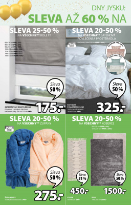 akční leták Jysk 16.4.2020-29.4.2020