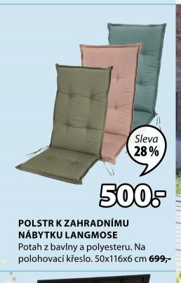 POLSTR K ZAHRADNÍMU NÁBYTKU LANGMOSE