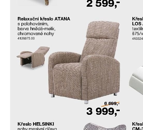 Relaxační křeslo ATANA