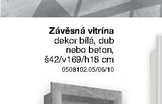 Závěsná vitrína