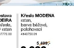 Křeslo MODENA