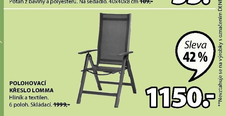 Polohovací křeslo LOMMA