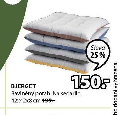 BJERGET Bavlněný potah