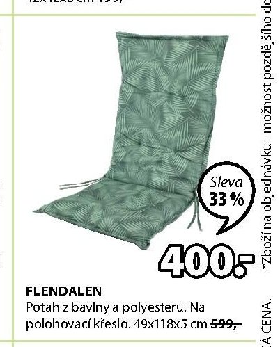 FLENDALEN Potah z bavlny a polyesteru