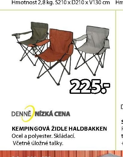 KEMPINGOVÁ ŽIDLE HALDBAKKEN