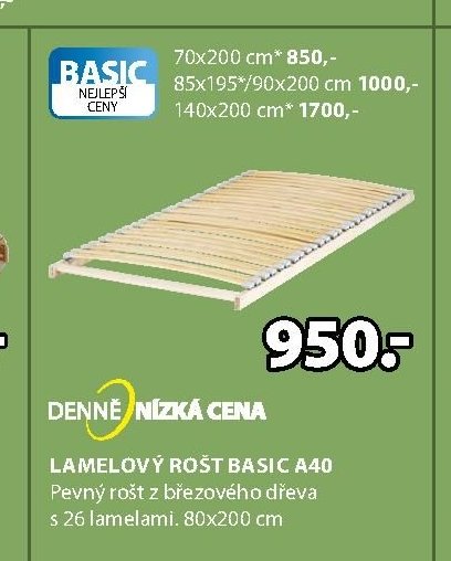 Lamelový rošt BASIC A40