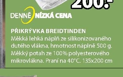 PŘIKRÝVKA BREITINDEN