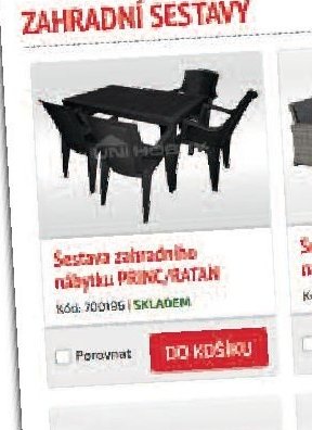 Sestava zahradního nábytku PRINC/RATAN