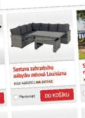 Sestava zahradního nábytku rohová Louisiana