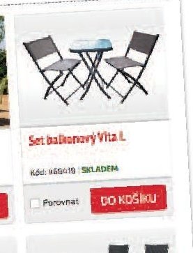 Set balkonový Vita L