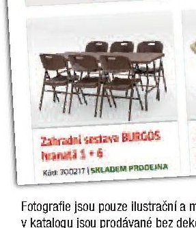 Zahradní sestava BURGOS hranatá 1+6