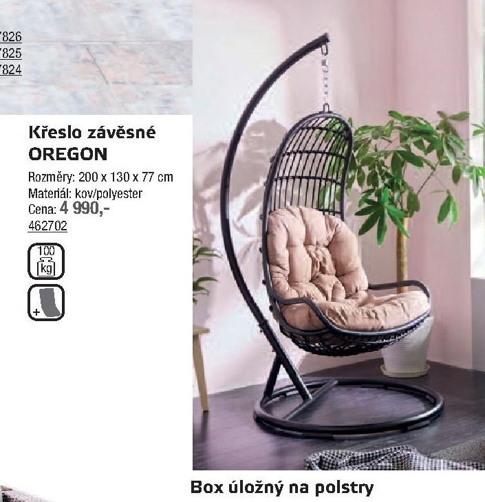 Křeslo závěsné OREGON