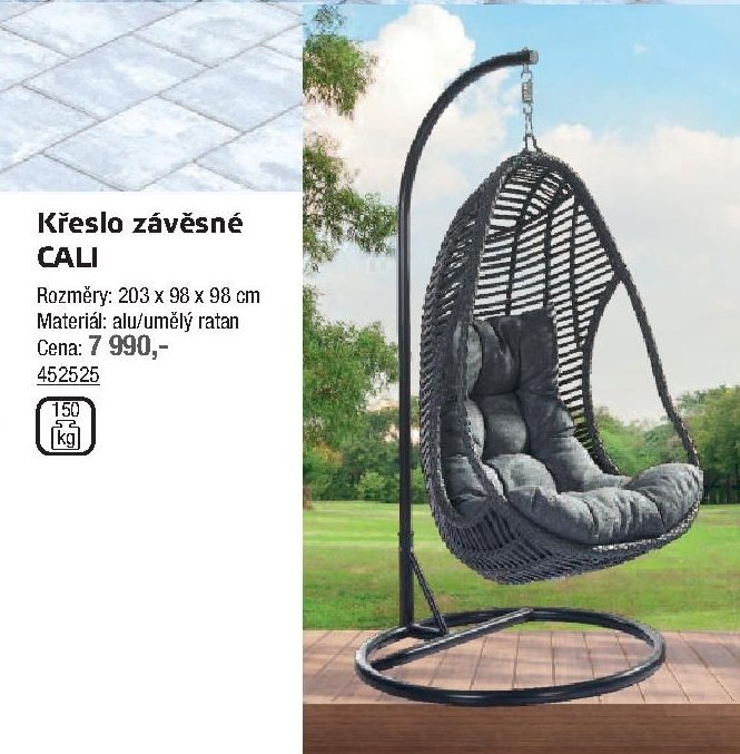 Křeslo závěsné CALI