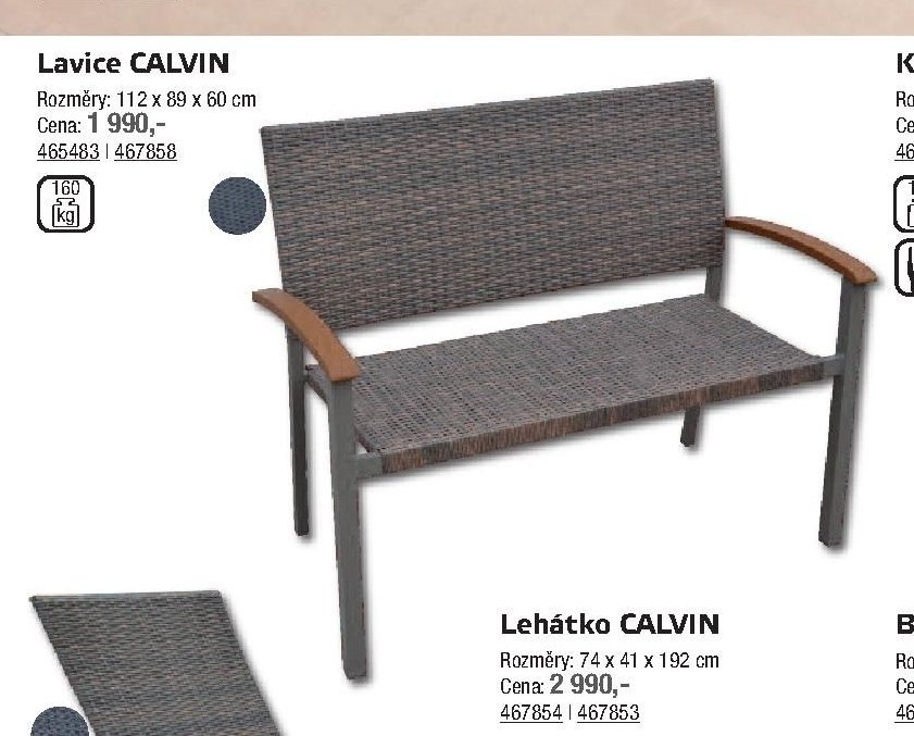 Lavice CALVIN