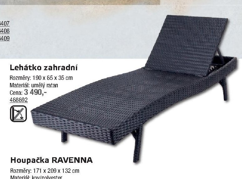 Lehátko zahradní