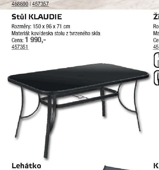 Stůl KLAUDIE