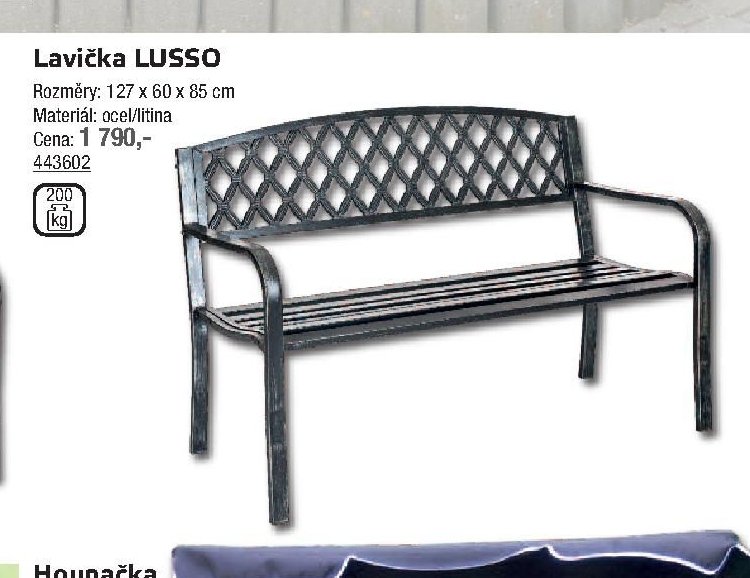 Lavička LUSSO