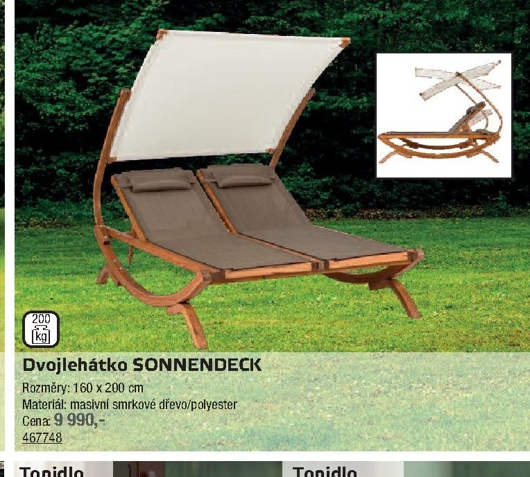 Dvojlehátko SONNENDECK