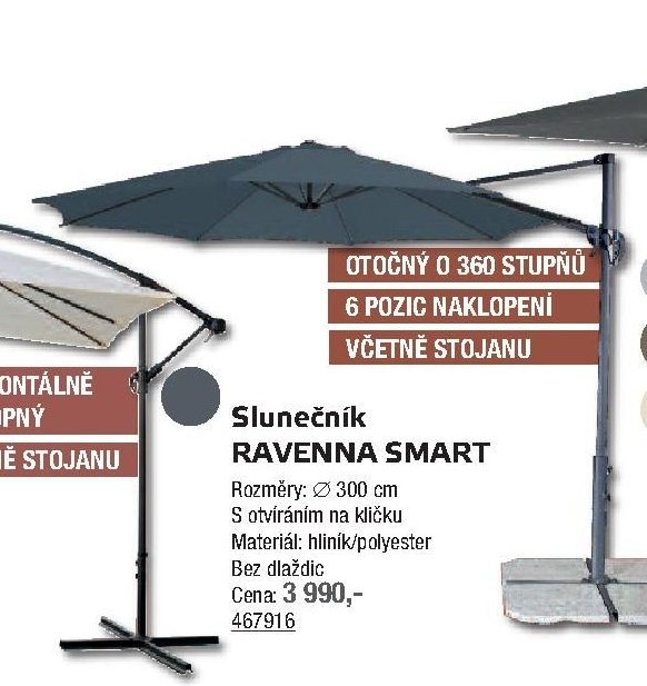 Slunečník RAVENNA SMART