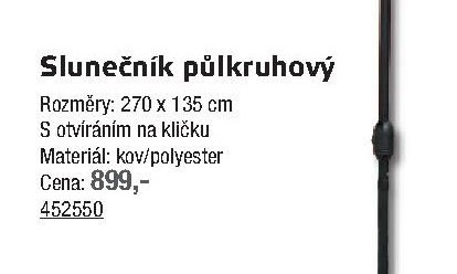 Slunečník půlkruhový