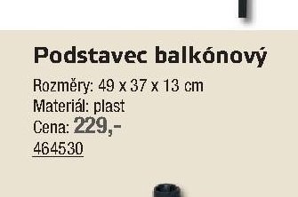 Podstavec balkónový