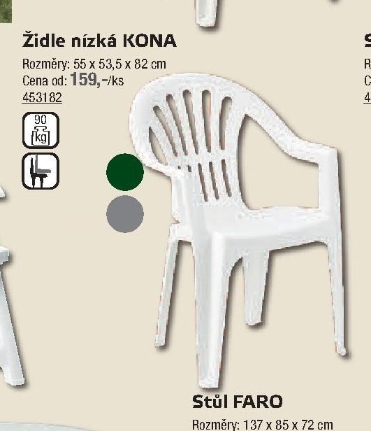 Židle nízká KONA