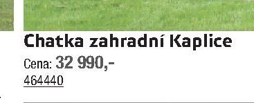 Chatka zahradní Kaplice