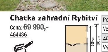 Chatka zahradní Rybitví