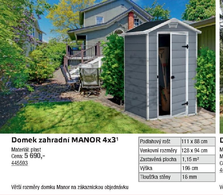 Domek zahradní MANOR 4x3
