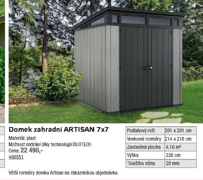 Domek zahradní ARTISAN 7x7