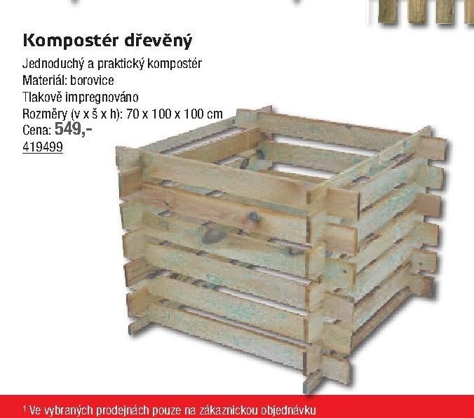 Kompostér dřevěný