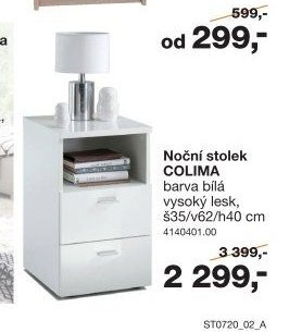 Noční stolek COLIMA