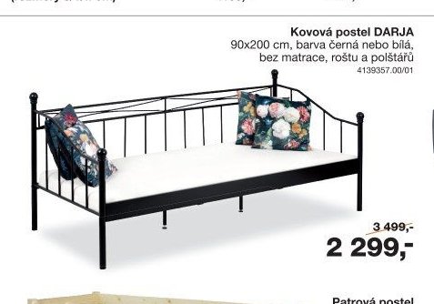 Kovová postel DARJA