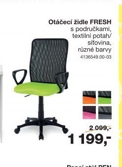 Otáčecí židle FRESH