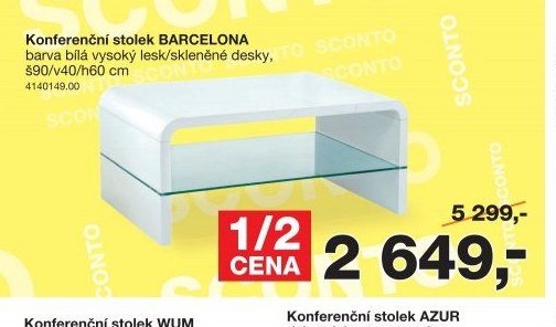 Konferenční stolek BARCELONA