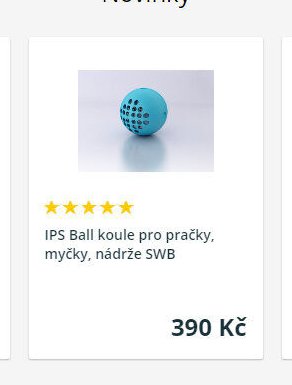 IPS Ball koule pro pračky, myčky, nádrže SWB
