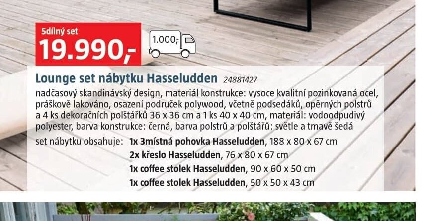 Lounge set nábytku Hasseludden
