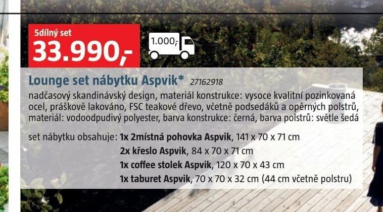 Lounge set nábytku Aspvik